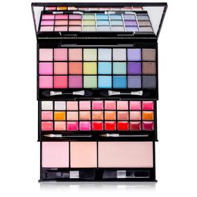img 3 attached to 💄 SHANY Classy & Sassy All-in-One Makeup Kit: 24 Eye Shadows, 18 Lip Glosses, 2 Blushes, 1 Bronzer, Mirror & Applicators