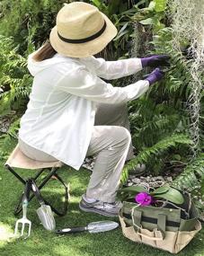 img 3 attached to 🌱 Ultimate Gardening Tools Set: Stool Organizer, Chair, Tool Bag, Claw Garden, and Aluminum Bench – Perfect Gifts for Mom and Dad