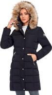 🧥 molemsx women's hooded winter jacket, thicken parka faux fur vegan down long parka warm outwear xs-xxl логотип