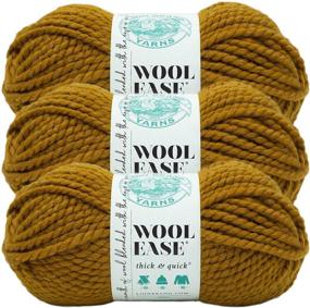 img 3 attached to 🧶 Lion Brand Yarn 640-186-3 Yarn, 3-Pack Bundle, Flax - Value Offering!