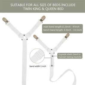 img 3 attached to DORSUN Adjustable Fasteners Suspenders Mattress