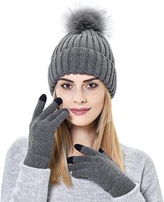 img 3 attached to Muryobao Womens Winter Knitted Beanie