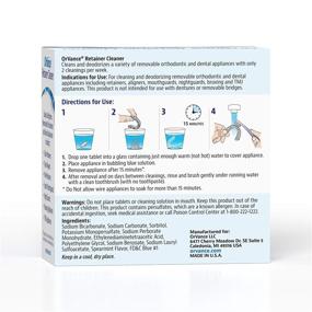 img 2 attached to OrVance Retainer Cleaner Tablets (3-Month Supply) - Requires only 2 Cleanings Per Week; Removes Odors, Stains, Plaque for Invisalign, Mouth/Night Guards, and Removable Dental Appliances