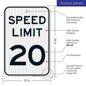 img 1 attached to 🚧 FedPrism Engineer Reflective Alum. Occupational H&S Products: Safety Signs & Signals