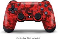 🎮 sony playstation 4 dualshock wireless controller - digicamo red: custom designer skin for enhanced gaming experience логотип