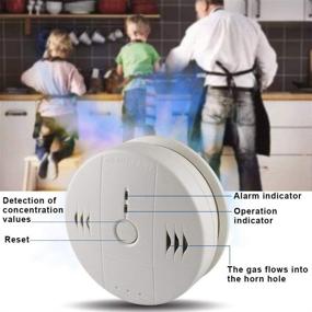 img 3 attached to 🚨 2Pack Combination Smoke and Carbon Monoxide Detector with Beeps Voice Warning - WJZXTEK Smoke Alarm - UL217/UL2034 Compliant, Power Detection Electronic Equipment
