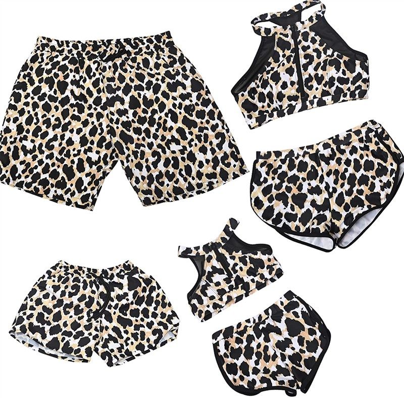 purfeel matching swimwear family swimsuit boys' clothing for swim 로고