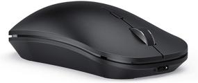 img 4 attached to 🖱️ seenda Wireless Bluetooth Mouse - Multi-Purpose Rechargeable Mouse for iPad, iPhone, Mac, Android & Windows (3-Way Connection - BT 4.0, USB & Type C) - Black