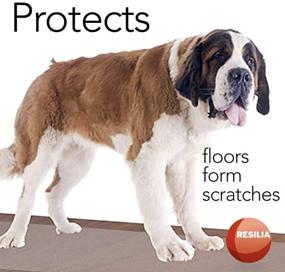 img 1 attached to Resilia Premium Floor Protector: Easy-to-Clean, Heavy Duty Vinyl for Hardwood Floors