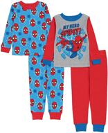 🕷️ marvel boys spiderman cotton pajamas: the ultimate sleepwear for boys logo