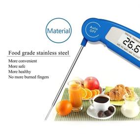 img 1 attached to 🌡️ Killer's Instinct Outdoors Instant Read Meat Thermometer - Digital LCD Food Cooking Thermometer for Milk, Tea, Bathing Water, Kitchen, BBQ Grill