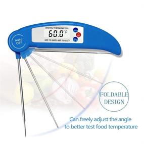 img 2 attached to 🌡️ Killer's Instinct Outdoors Instant Read Meat Thermometer - Digital LCD Food Cooking Thermometer for Milk, Tea, Bathing Water, Kitchen, BBQ Grill