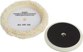 img 1 attached to 🧼 DEWALT Wool Buffing Pad and Backing Pad Kit - Professional Grade 7-Inch (DW4985CL)