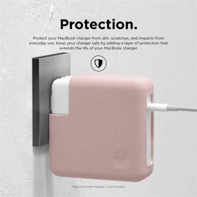 img 1 attached to 🔌 elago MacBook Pro Charger Cover - Compatible with Apple MacBook Pro 13 inch 2016-2020 [A2159/A1706/A1989/A1708/A2251] and MacBook Pro 13 inch Retina 2012-2015 [A1502/A1425] - Extra Protection - Lovely Pink