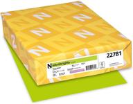 vibrant terra green colored cardstock: neenah astrobrights, 8.5” x 11”, 65 lb, 250 sheets logo