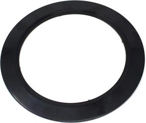 img 1 attached to 🔦 6-Inch Recessed Light Can Fixtures Trim Ring (Set of 5, Color: Black)