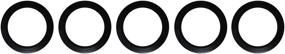 img 4 attached to 🔦 6-Inch Recessed Light Can Fixtures Trim Ring (Set of 5, Color: Black)