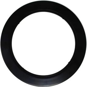 img 2 attached to 🔦 6-Inch Recessed Light Can Fixtures Trim Ring (Set of 5, Color: Black)