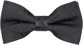 img 4 attached to Alizeal Adjustable Strapped Pre-Tied Green Bow Ties for Boys - Stylish Accessories