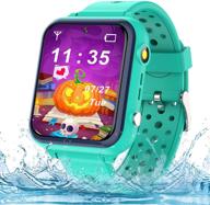 📱 waterproof kids smart watches phone - hd ips touch screen call watch for kids with games, alarms, music, video camera, torch - birthday gifts for kids ages 3-14 - girls boys smartwatches logo