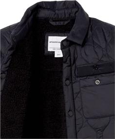 img 1 attached to Amazon Essentials Sherpa Lined Quilted Jacket