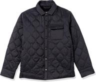 amazon essentials sherpa lined quilted jacket logo