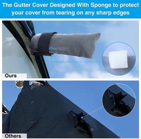 img 3 attached to 🚌 RVMasking 2021 Upgraded 6-Layer Top RV Class C Cover with Windproof Design | Fits 29'-32' RV | Includes 4 Tire Covers and Gutter Cover | Anti-UV Protection | Prevents Top Tearing from Sun Exposure