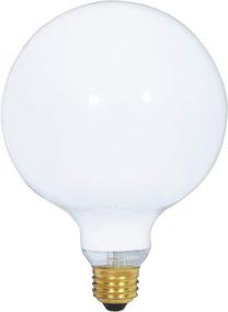 img 1 attached to 💡 (2 Pack) G40 Incandescent Light Bulb 2700K Soft Light, Decorative Globe Light Bulbs, E26 Medium Base, Ideal for Decor, Pendant, Bathroom/Vanity Mirror Makeup, Dimmable. White Finish (60 Watt)