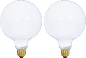 img 3 attached to 💡 (2 Pack) G40 Incandescent Light Bulb 2700K Soft Light, Decorative Globe Light Bulbs, E26 Medium Base, Ideal for Decor, Pendant, Bathroom/Vanity Mirror Makeup, Dimmable. White Finish (60 Watt)