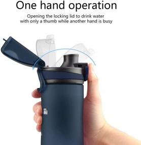 img 2 attached to 🏋️ Opard Sports Water Bottle: 20 Oz BPA-Free Non-Toxic Tritan Plastic with Leak-Proof Flip Top Lid - Ideal for Gym, Yoga, Fitness, and Camping Activities