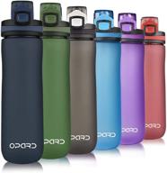 🏋️ opard sports water bottle: 20 oz bpa-free non-toxic tritan plastic with leak-proof flip top lid - ideal for gym, yoga, fitness, and camping activities logo