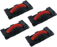 🚗 savadicar roll bar grab handles - jeep wrangler yj tj jk jl & gladiator jt 1987-2021, interior accessories - black & red logo