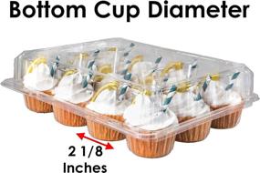 img 2 attached to 🧁 Katgely 12 Cupcake Box Cupcake Container, Pack of 30