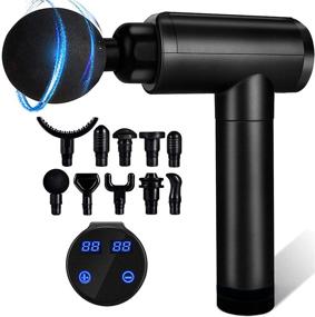 img 4 attached to 💆 Highly Effective Massage Gun for Athletes - 30 Speeds, 10 Massage Heads, Deep Tissue Percussion Body Massager - Relieve Neck and Back Pain