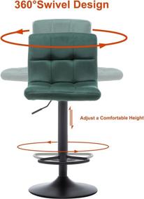 img 2 attached to Toszn Bar Stools Set Adjustable