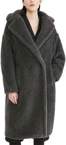 img 1 attached to HCLC Cashmere Oversized Shearling Jackets Women's Clothing