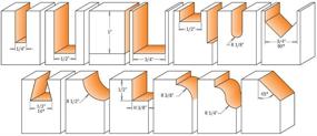 img 1 attached to CMT 800 505 11 13 Piece Router 2 Inch: Effortless Precision for All Your Woodworking Projects