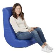 blue soft ergonomic horizontal video rocker - ideal for 🪑 reading, gaming, meditation, or tv viewing for kids, teens, and adults logo