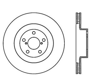 img 1 attached to Enhance Braking Performance with Stoptech 126.47018SL StopTech Sport Slotted Brake Discs