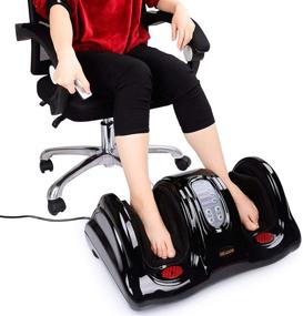 img 2 attached to 🦶 Shiatsu Kneading Rolling Foot Massager ZH-9902-black by H&B Luxuries: Enhance Your Personal Health Studio