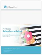 📝 silhouette printable cardstock - high-quality white media for scrapbooking & stamping logo