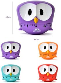 img 2 attached to 🦅 Red Cartoon Eagle Machinery Timer - 60 Minute Mechanical Kitchen Cooking Timer Clock with Loud Alarm - Manual Timer Utensil for Kitchen