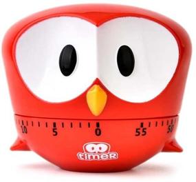 img 4 attached to 🦅 Red Cartoon Eagle Machinery Timer - 60 Minute Mechanical Kitchen Cooking Timer Clock with Loud Alarm - Manual Timer Utensil for Kitchen