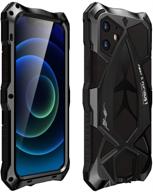 📱 kumwum military grade iphone 12 mini case - shockproof dustproof snowproof full body protection - black logo