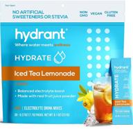🍹 hyrant summer hydrate: iced tea lemonade electrolyte powder - 30 stick packs for rapid hydration logo