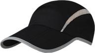 🧢 connectyle foldable mesh sports cap: stay cool and safe with reflective stripe sun runner cap logo