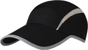 img 4 attached to 🧢 Connectyle Foldable Mesh Sports Cap: Stay Cool and Safe with Reflective Stripe Sun Runner Cap