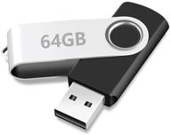 💾 64gb e&jing usb 2.0 флеш-накопитель - устройство для хранения данных для компьютера/ноутбука, флешка с вращающимся дизайном. логотип