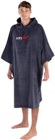 img 3 attached to 🌊 Organic Cotton Hooded Surf Poncho Changing Robe with Short Sleeves - Dryrobe Towel Swim Robe for Swimming, Beach, Surfing
