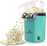 🍿 efficient and portable soltronics hot air popcorn popper with measuring cup - etl certified, no oil needed, bpa-free, 1200w, small, green logo
